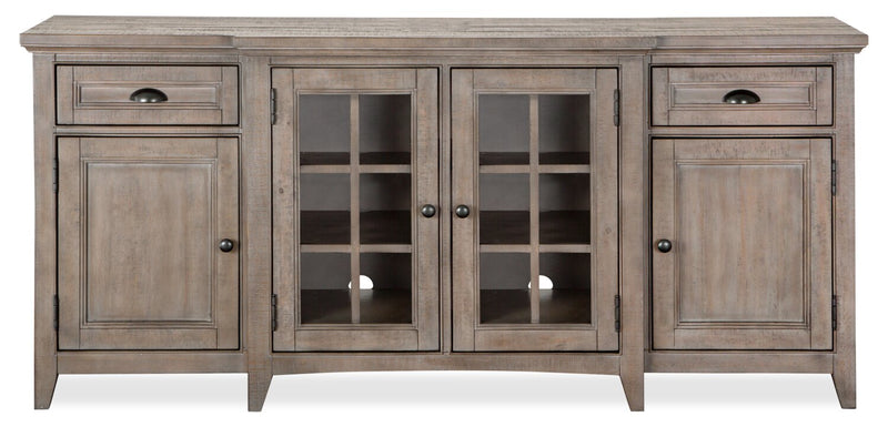 Wesley 70\" Traditional TV Stand with Storage and Cable Management for TVs up to 75\" - Dovetail Grey