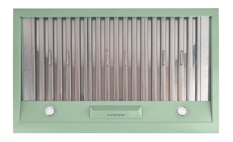 Classic Retro by Unique 36\" 700 CFM Under-Cabinet Range Hood - Summer Mint Green - UGP-36CR RH LG