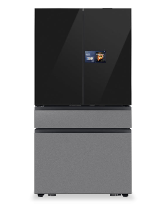 Samsung 36\" 29 Cu. Ft. Bespoke French-Door Refrigerator with AI Home Screen - RF90F29BECRAA