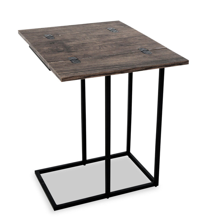 Pia 18\" C-Table with Expandable Top - Brown