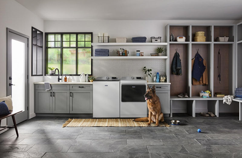 Maytag 6.0 Cu. Ft. Top-Load Washer and 7.4 Cu. Ft. Pet Pro Electric Dryer – White 