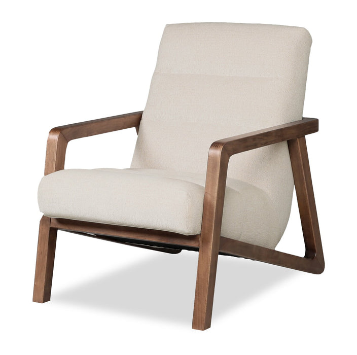 Cove 28\" Chenille Fabric Accent Chair – Linen