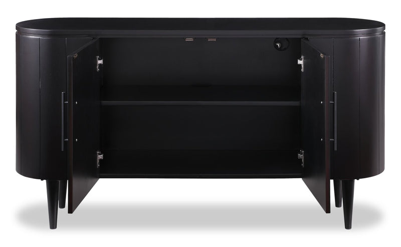 Kort & Co Vance 55\" Cabinet – Matte Black 