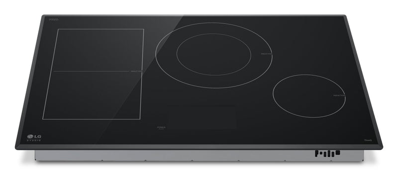 LG Studio 30\" Smart Induction Cooktop with UltraHeat™ - Black - CBIS3018BE 