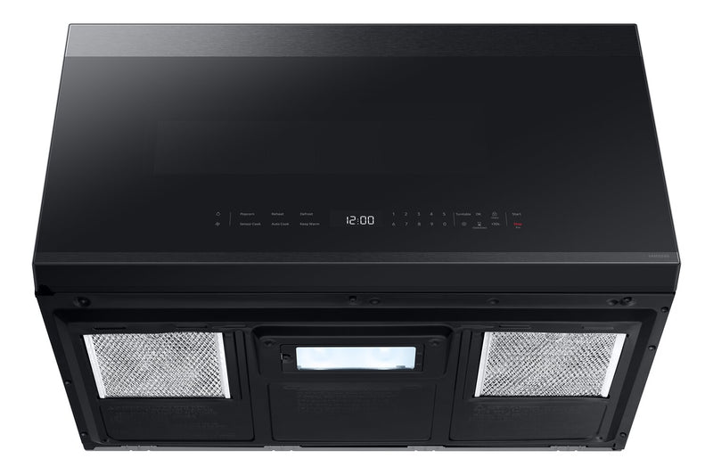 Samsung 2.1 Cu. Ft. Over-the-Range Microwave with 400 CFM and Glass Touch Control - Matte Black - ME21DG6500MTAC