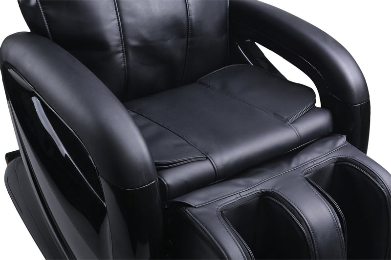 Remedy 48.4\" Faux Leather Reclining Massage Chair - Black