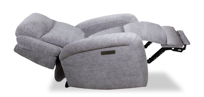 Atlantis 38\" Zero Gravity Fabric Power Reclining Chair with USB Port - Dove Grey
