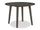 Bryn Drop-Leaf Dining Table, 42" Round - Dark Grey