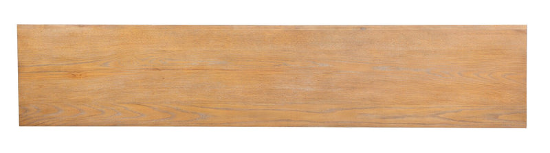 Cresset 84” Modern Solid Wood TV Stand with Storage and Cable Management for TVs up to 90\" - Belgian Wheat