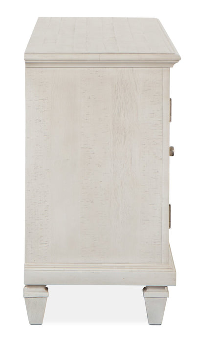 Baron 62” Rustic Pine TV Stand with Storage and Cable Management for TVs up to 70” - Alabaster