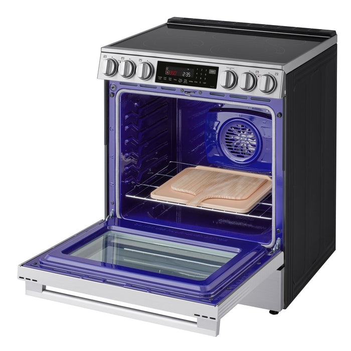 LG 6.3 Cu. Ft. Smart Electric Range with Air Fry – Fingerprint Resistant Stainless Steel - LSEL6337XE