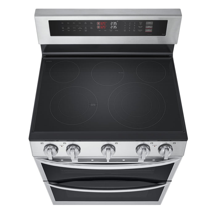 LG 7.3 Cu. Ft. Smart Double Oven Electric Range with ProBake Convection® - Stainless Steel - LDEL7324SE
