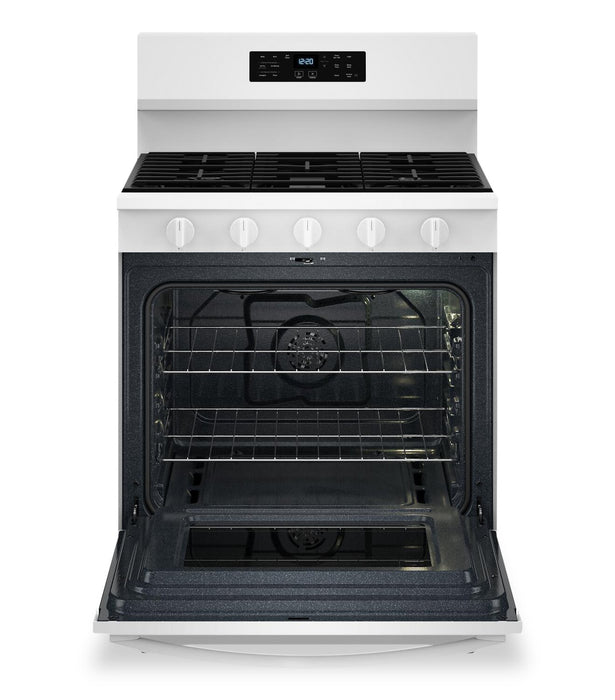Whirlpool 5 Cu. Ft. Gas Range with Air Fry and Self-Clean - White - WFGS5030RW