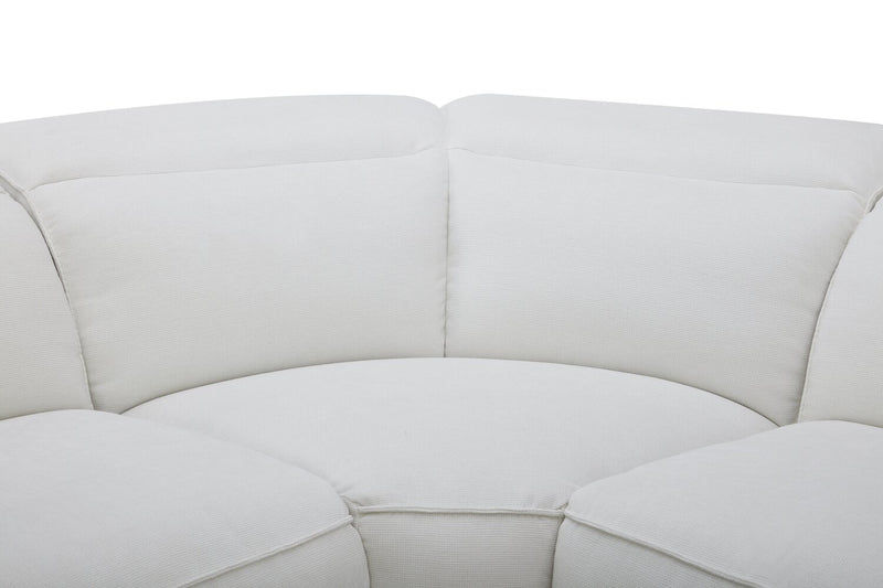 Essence 6-Piece Power Reclining Sectional with Power Headrests - Ivory