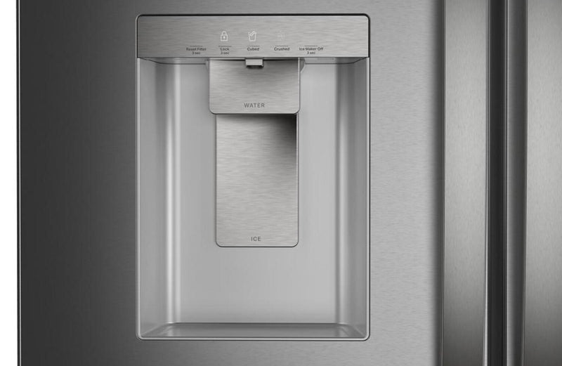 Whirlpool 36\" 30 Cu. Ft. French-Door Refrigerator with Ice and Water - Stainless Steel - WRFF3536SZ