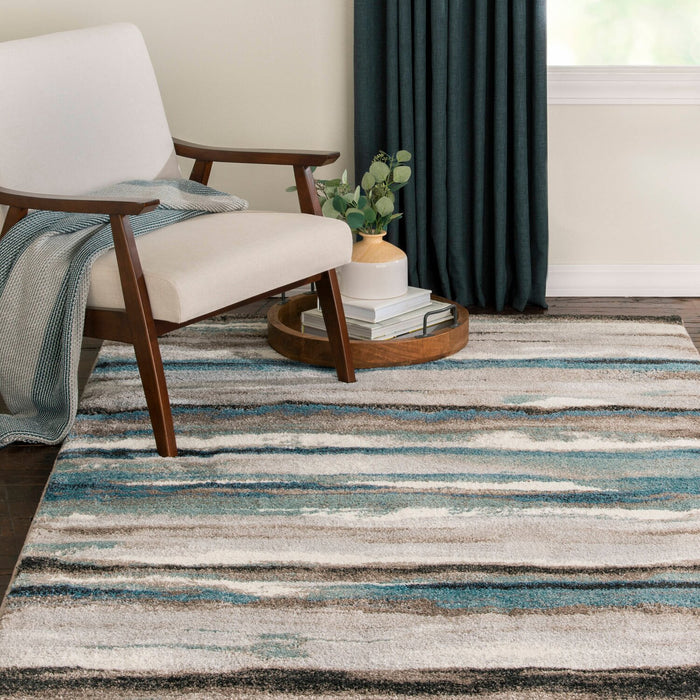 Lorin 5' x 7' Machine Woven Area Rug – Multicolour 