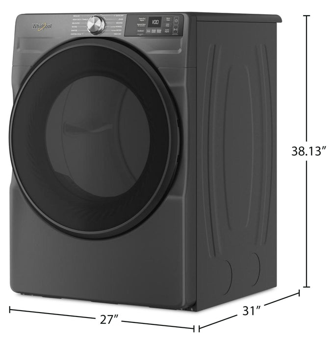 Whirlpool 7.4 Cu. Ft. Smart Gas Dryer with Wrinkle Shield™ - Volcano Black - WGD5720RU