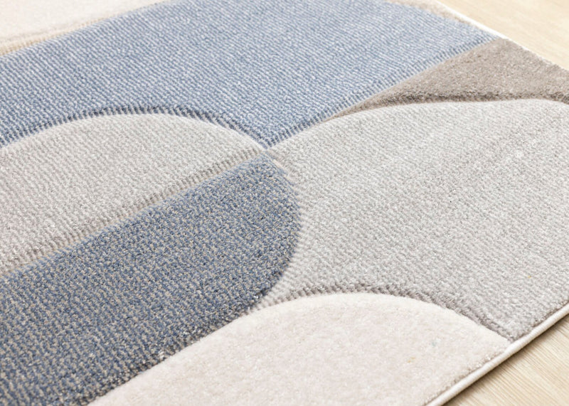 Farrah Blue Grey Area Rug - 6'7\" x 9'6\"