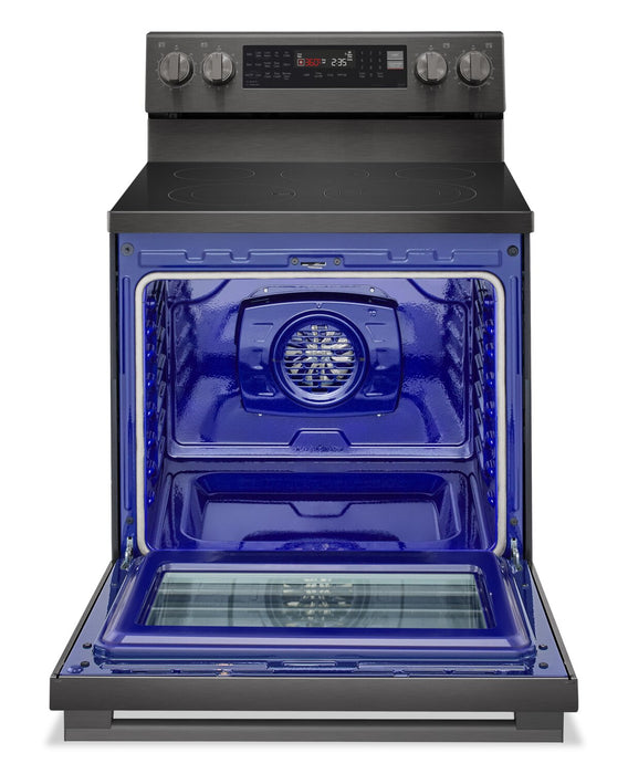 LG 6.3 Cu. Ft. Smart Electric Range with Air Fry - Black Stainless Steel - LREN6325ZE