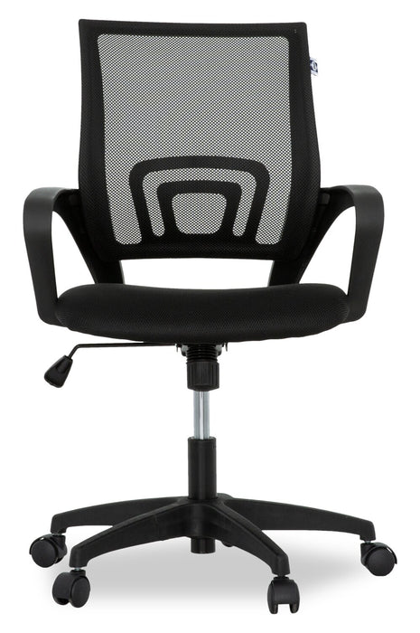 Sealy® Raven 25.2” Adjustable Ergonomic Office Chair with Mesh Padding - Black
