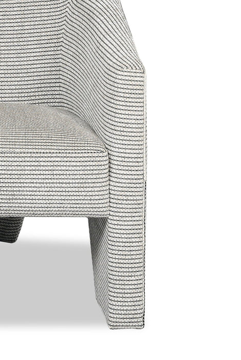 Adria 31\" Chenille Fabric Accent Chair - Ink Multicolour