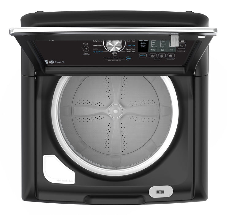 GE 5.3 Cu. Ft. Top Load Washer and 7.4 Cu. Ft. Electric Dryer – Diamond Grey