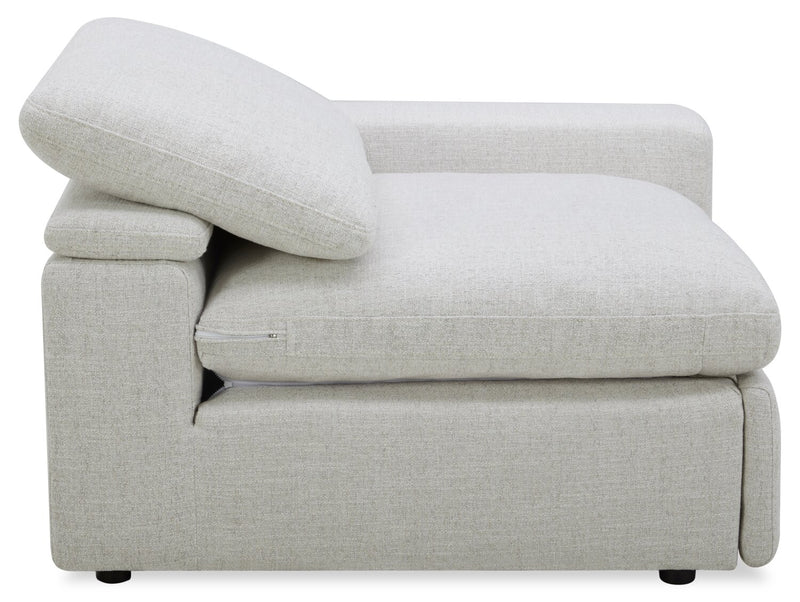 Sky Modular 8-Piece Fabric Power Reclining Sectional with Removable Feather Down Cushions - Nathan Wheat