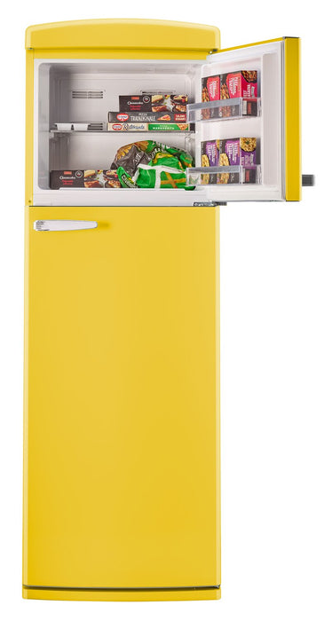 Unique Classic Retro 24\" 11 Cu Ft. Top Freezer Refrigerator - Canary Yellow - UNQ-310L Y TM