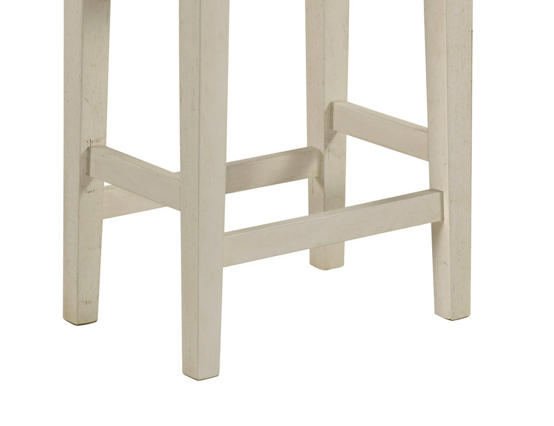 Nyles 60\" Contemporary Console Table with 3 Counter-Height Stools and USB Ports- Buttermilk