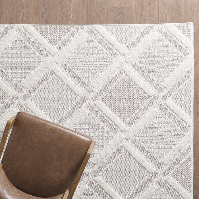 Knox Moroccan Beige Area Rug - 7'11\" x 10'10\"