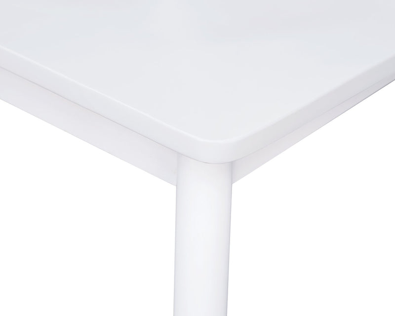 Remi Dining Chair with Curved Ladder-Back - White