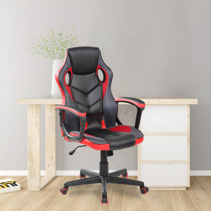 Velocity 24\" Ergonomic Gaming Chair - Black & Red