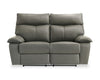 Matteo 64\" Genuine Leather Reclining Loveseat - Aviarah Grey