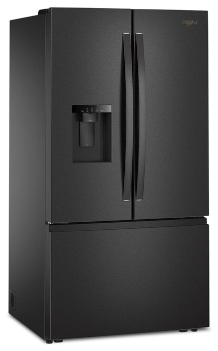 Whirlpool 36\" 30 Cu. Ft. French-Door Refrigerator with Dual Ice Makers - Black Stainless Steel - WRFF3736SV