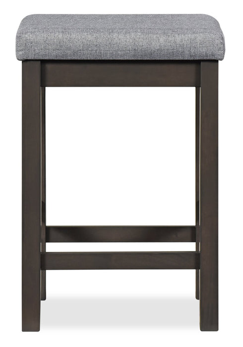 Noah 60” Modern Dinette with 3 Counter-Height Stools and USB Ports - Grey