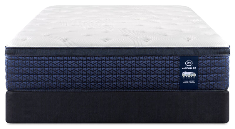 Serta Vanguard Stonebridge Eurotop Medium Twin Mattress Set