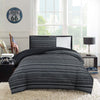 Windsor 2-Piece Twin Comforter Set - Black and Grey