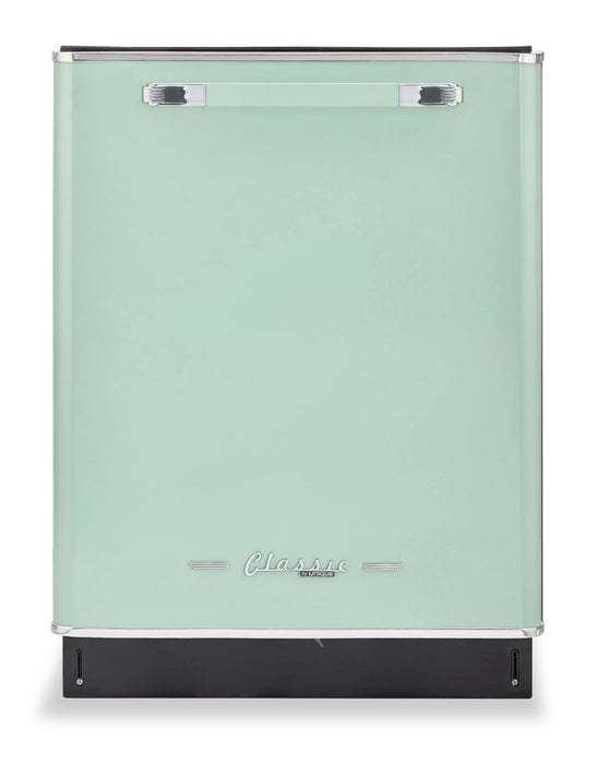 Classic Retro by Unique 24\" 45 dBA Top-Control Dishwasher - Summer Mint Green - UGP-24CR DW LG