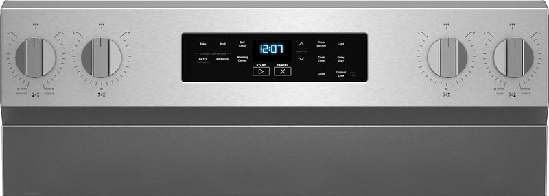 Maytag 30\" 5.3 Cu. Ft. Electric Range with No Preheat Air Fry - Stainless Steel - YMFES6030RZ