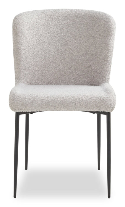 Alwin 5pc Dining Set with Table & 4 Chairs, Sintered Stone Top, Metal, 47.25\"W Round - Brown/Grey