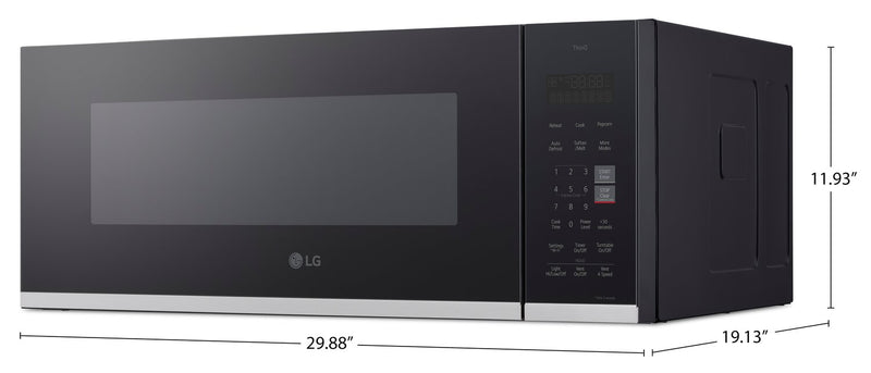 LG 1.3 Cu. Ft. Smart Low-Profile Over-the-Range Microwave Oven - MVEF1323F