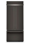 KitchenAid 36\" 20.8 Cu. Ft. French Door Bottom Mount Refrigerator - Black Ore - KBFN536SBE