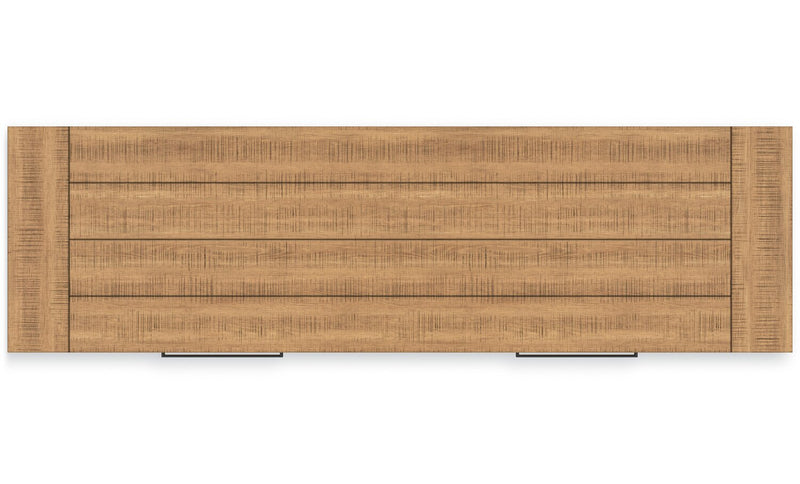 Archer Dining Server, 66\"W, 2 Drawers & 4 Doors with Adjustable Shelves - Light Brown