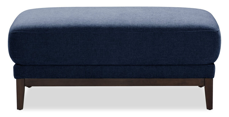 Horizon 44.09\" Fabric Ottoman - Navy
