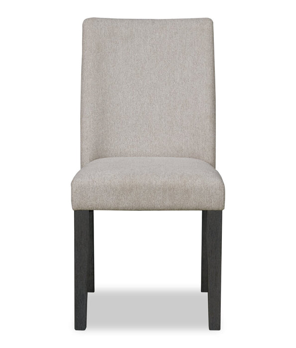 Emery 5pc Dining Set with Table & 4 Chairs, Wood, 72-96\"W Extension - Black & Grey