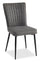 ["Tavo Dining Chair with Microfibre Polyester Fabric, Metal - Grey"]