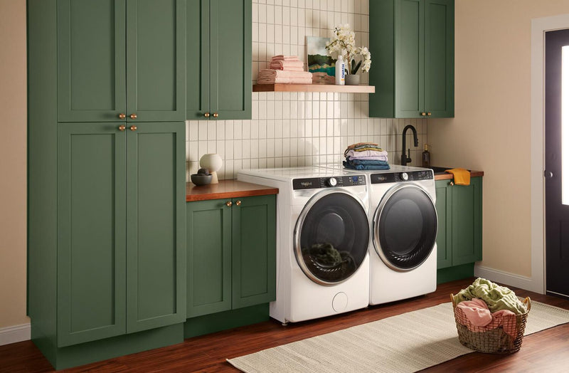 Whirlpool 5.8 Cu. Ft. Front-Load Washer with FreshFlow™ Vent System and 7.4 Cu. Ft. Gas Dryer 