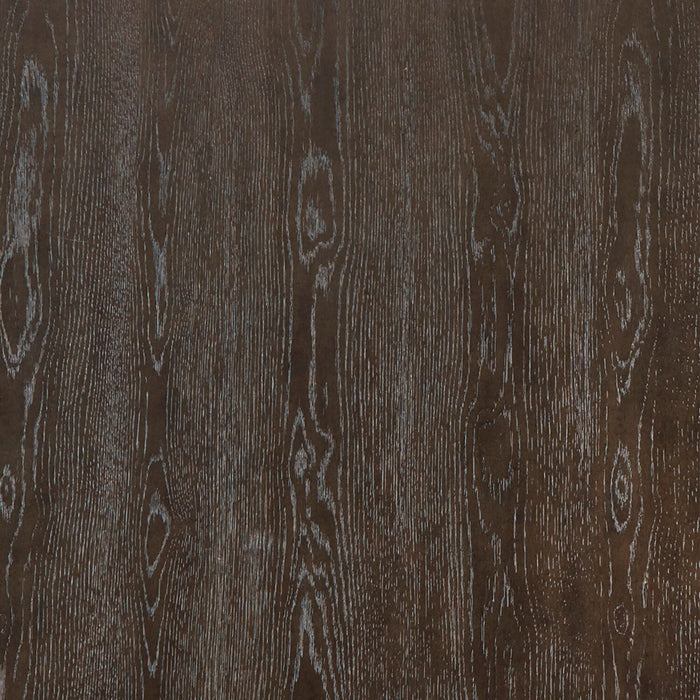 Metro 5pc Dining Set with Table & 4 Chairs; 72-90\"W Extension, Trestle Base - Brown