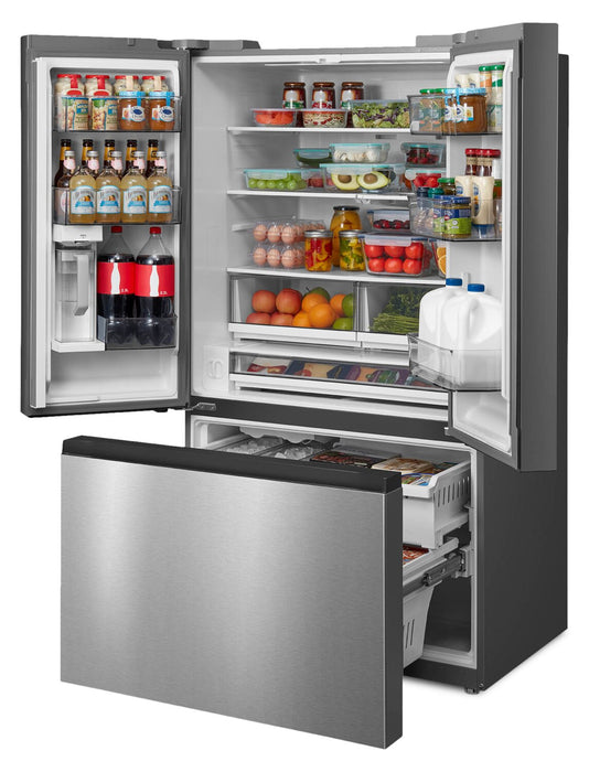 Midea 36\" 26.5 Cu. Ft. French Door Refrigerator with AutoFill Pitcher and Dual Ice Maker - MRF27I6BST