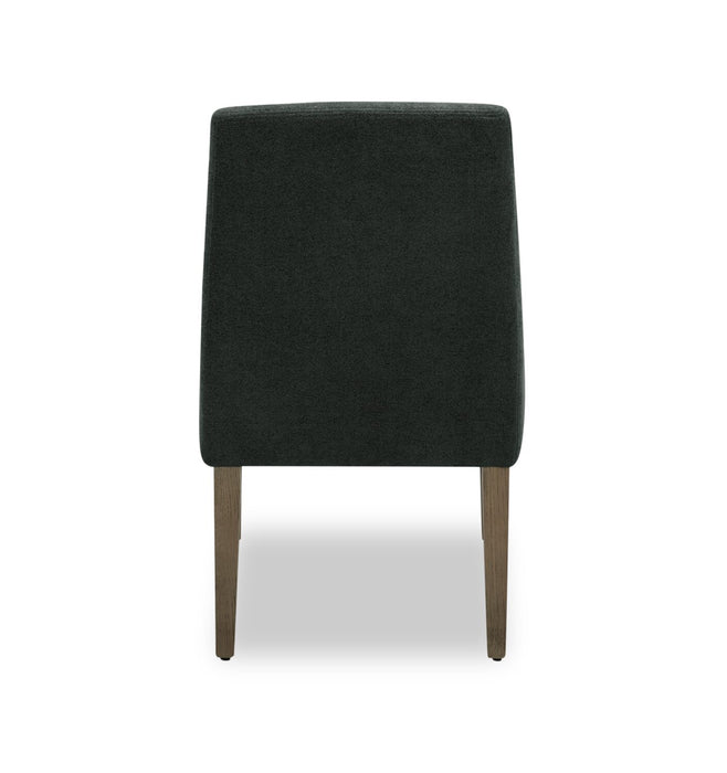 Clay Dining Chair with Polyester Fabric - Charcoal
